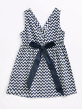 Baby Toddler Girl V Collar Bow Backless Dress