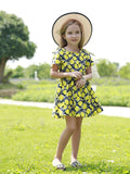Baby Toddler Girl Lemon Pattern Dress