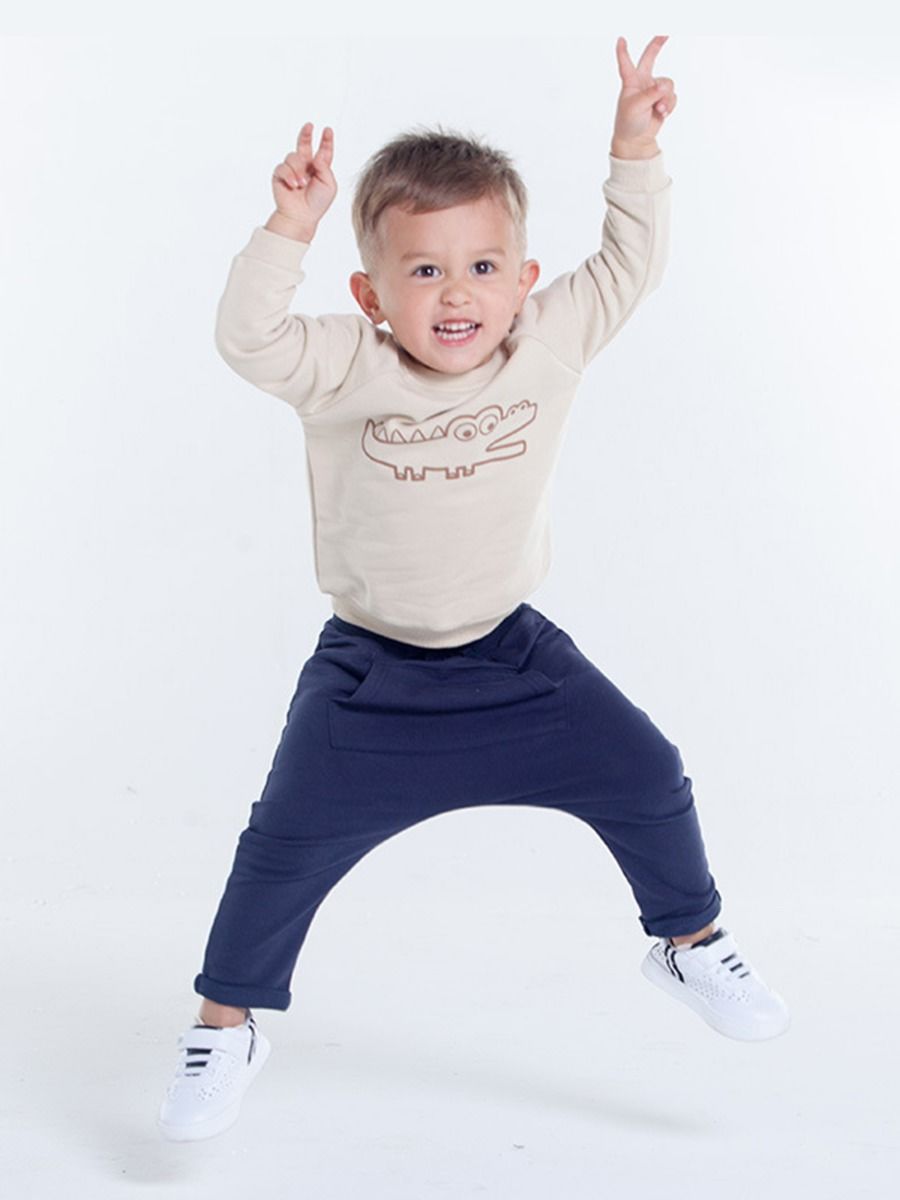 Baby Little Boy Dinosaur Pullover