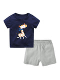 Baby Toddler Kids Cartoon Animal T-shirt Matching Shorts