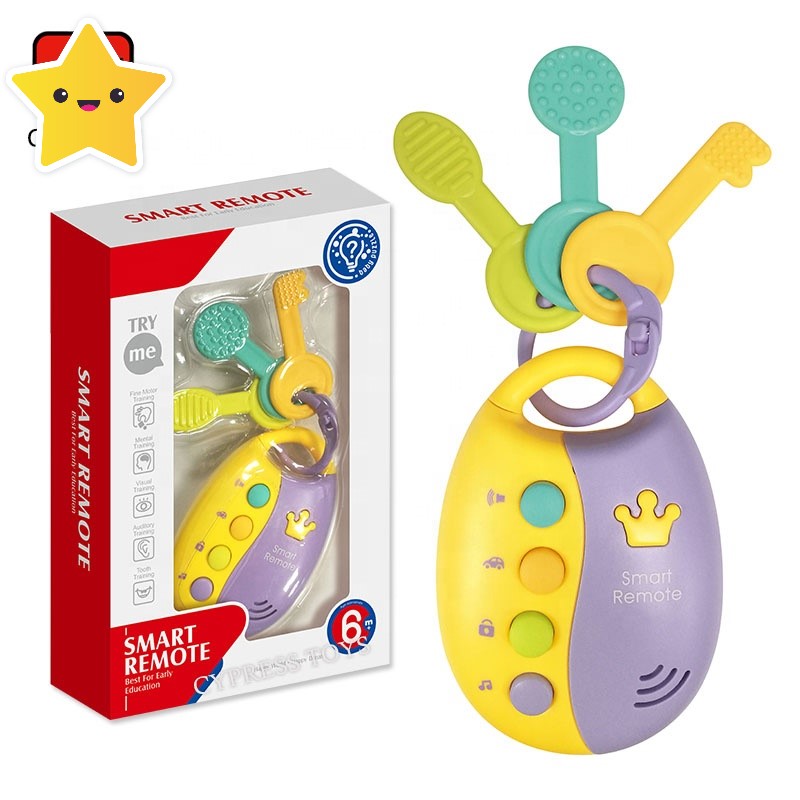 Pretend Play Musical Smart Remote Car Key Toy for 6m+