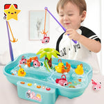 Develop Social Skills With Electric Musical Splash Fishing Water Fun Toy for 2+ Years