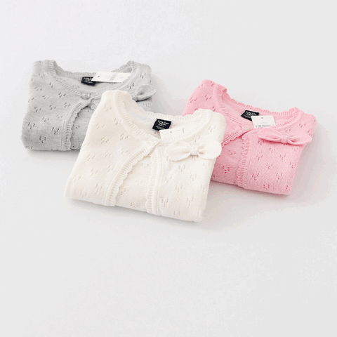 3-Color Pack- All Season Little Girls Soft Cardigan