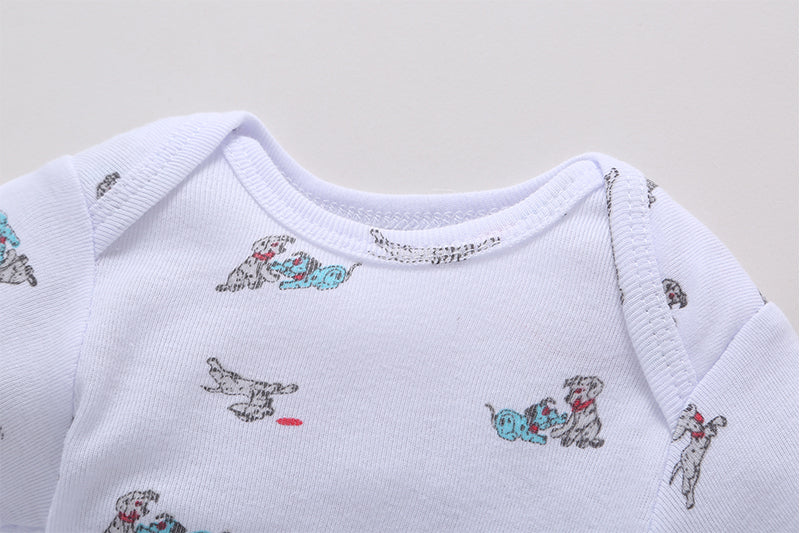 FirstYawn Eco-Friendly 5-pack baby bodysuits - Colorful Pattern