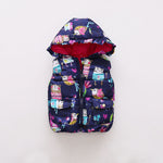 Infant Toddlers Half Sleeve Winter Puffed  Windproof Jacket
