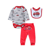 3- piece Newborn Baby Boys Bodysuit Set