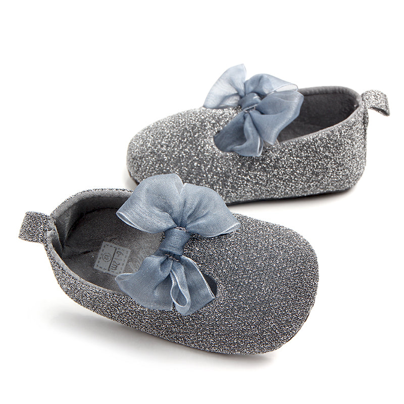 Baby Girl Cotton Fabric PreWalker PartyWear Shoes
