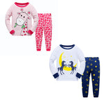 100% Cottons Kids Pajama Set 2 Pack - Red & Blue