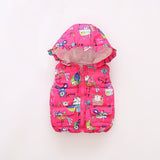 Infant Toddlers Half Sleeve Winter Puffed  Windproof Jacket