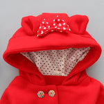 Infants & Toddler Girls Hooded Woolen Coat