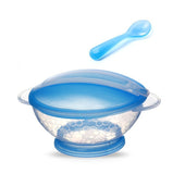 BPA Free Baby Feeding Bowl With Spoon Set  (2 Pack), Color May Vary