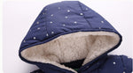 Hooded Puffed Glittery Jacket for Toddlers