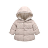 Hooded Puffed Glittery Jacket for Toddlers