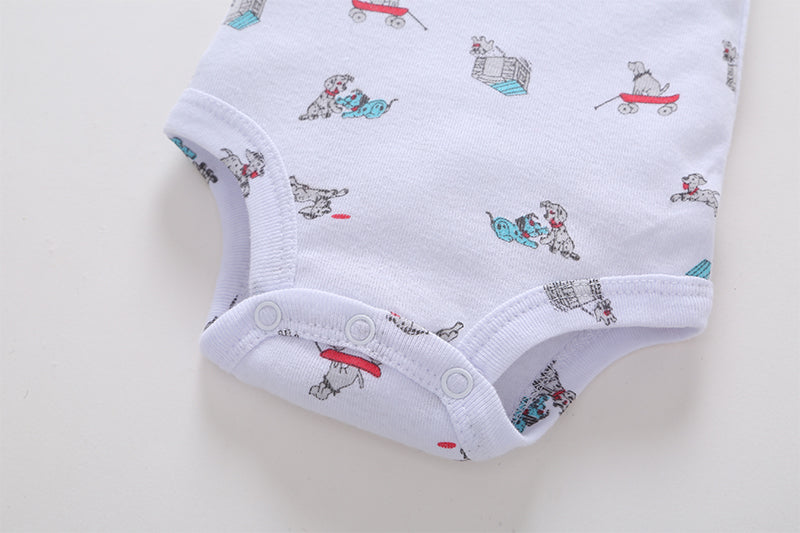 FirstYawn Eco-Friendly 5-pack baby bodysuits - Colorful Pattern