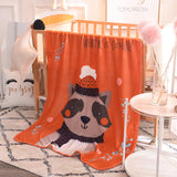 More Warm Soft Touching Solid Coral Fleece Throw/Blanket for Big Kids