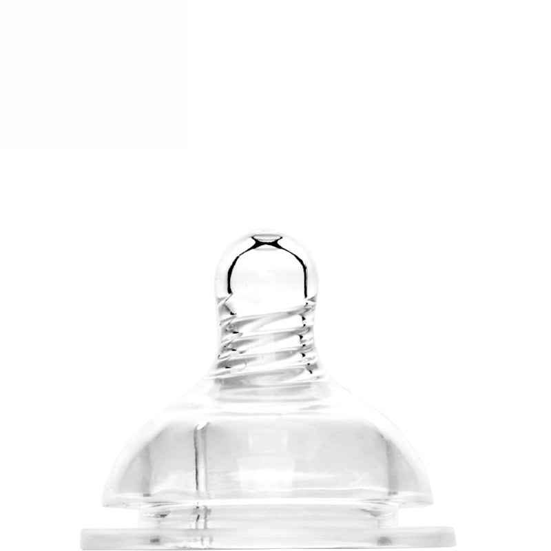BPA Free Baby Feeding Glass Nipples( 3-6 Months)- 2Pack