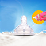 BPA Free Baby Feeding Glass Nipples( 3-6 Months)- 2Pack