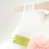 Infant & Toddler Girls White Floral Party Dress