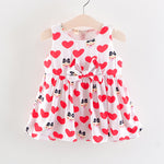 Infant & Toddler Girls Holiday Summer Cute Love Bow Dress	