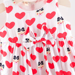 Infant & Toddler Girls Holiday Summer Cute Love Bow Dress