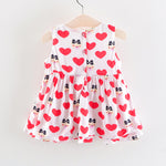 Infant & Toddler Girls Holiday Summer Cute Love Bow Dress