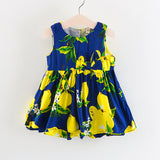 Infant & Toddler Girls Holiday Summer FLoral Lemon Dress