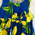 Infant & Toddler Girls Holiday Summer FLoral Lemon Dress