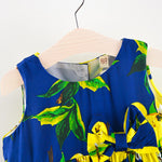 Infant & Toddler Girls Holiday Summer FLoral Lemon Dress