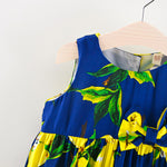 Infant & Toddler Girls Holiday Summer FLoral Lemon Dress