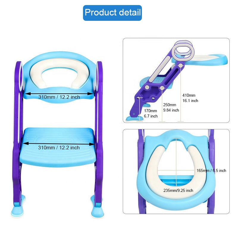 Potty Training Seat with Step Stool Folding Ladder