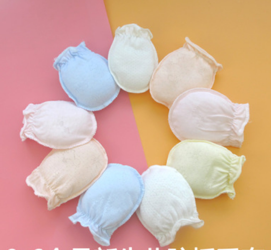 Prevent Baby Scratching Skin With Mittens- Pack of 4 Mixed Color
