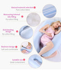 Organic Cotton Pregnancy Maternity Pillow Side Sleeper( more cotton added)