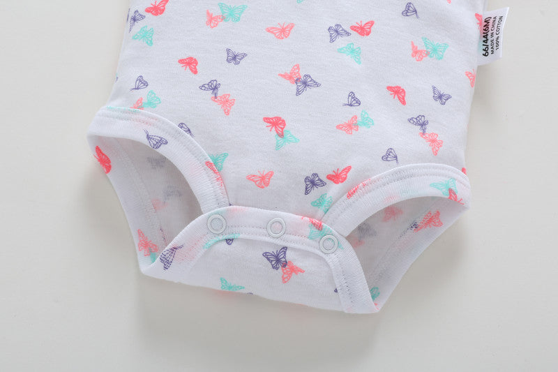 FirstYawn Eco-Friendly 5-pack baby bodysuits - Pink Hue