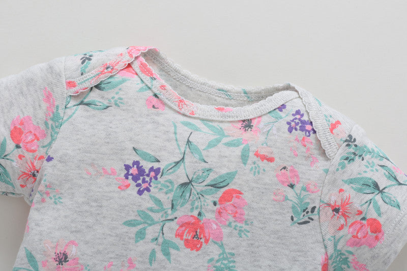 FirstYawn Eco-Friendly 5-pack baby bodysuits - Pink Hue