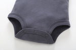 FirstYawn Eco-Friendly 5-pack baby bodysuits - Blue Gray Pattern