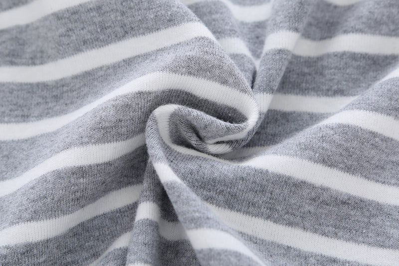 FirstYawn Eco-Friendly 5-pack baby bodysuits - Blue Gray Pattern
