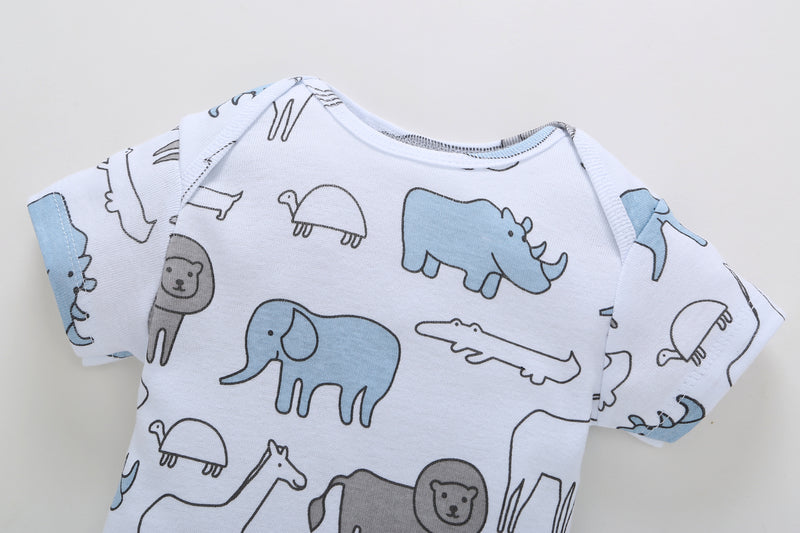 FirstYawn Eco-Friendly 5-pack baby bodysuits - Soft Hues