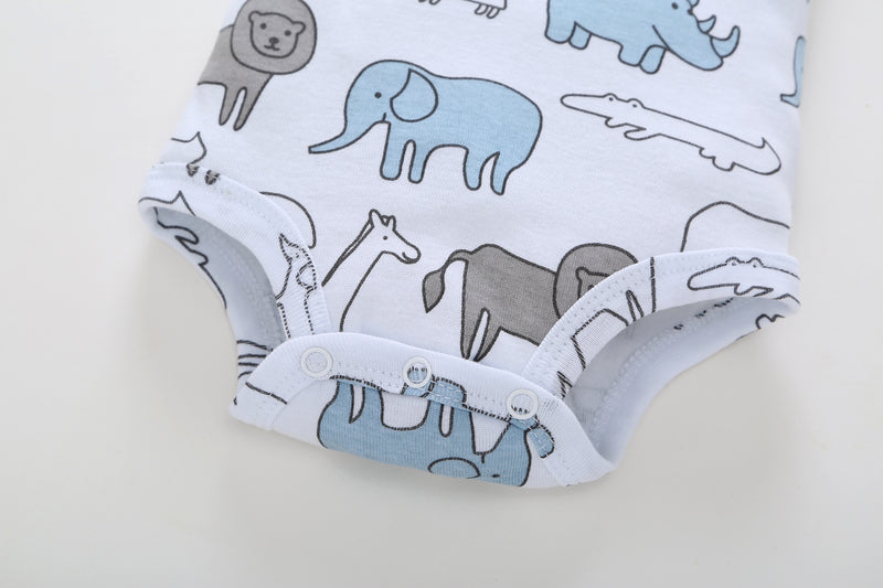 FirstYawn Eco-Friendly 5-pack baby bodysuits - Soft Hues