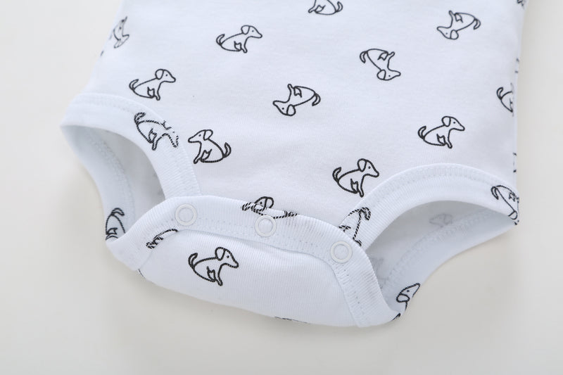 FirstYawn Eco-Friendly 5-pack baby bodysuits - Soft Hues