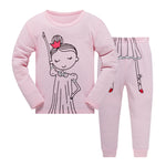 100% Cottons Kids Pajama Set 2 Pack - Pink & Purple