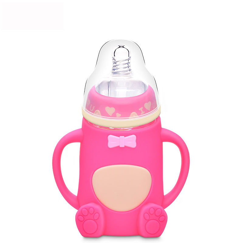 Non-toxic, Anti-Bacterial Baby Feeding Glass Milk Bottle- 2Pack