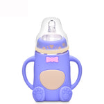 Non-toxic, Anti-Bacterial Baby Feeding Glass Milk Bottle- 2Pack
