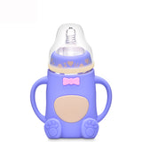 Non-toxic, Anti-Bacterial Baby Feeding Glass Milk Bottle- 2Pack