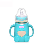 Non-toxic, Anti-Bacterial Baby Feeding Glass Milk Bottle- 2Pack