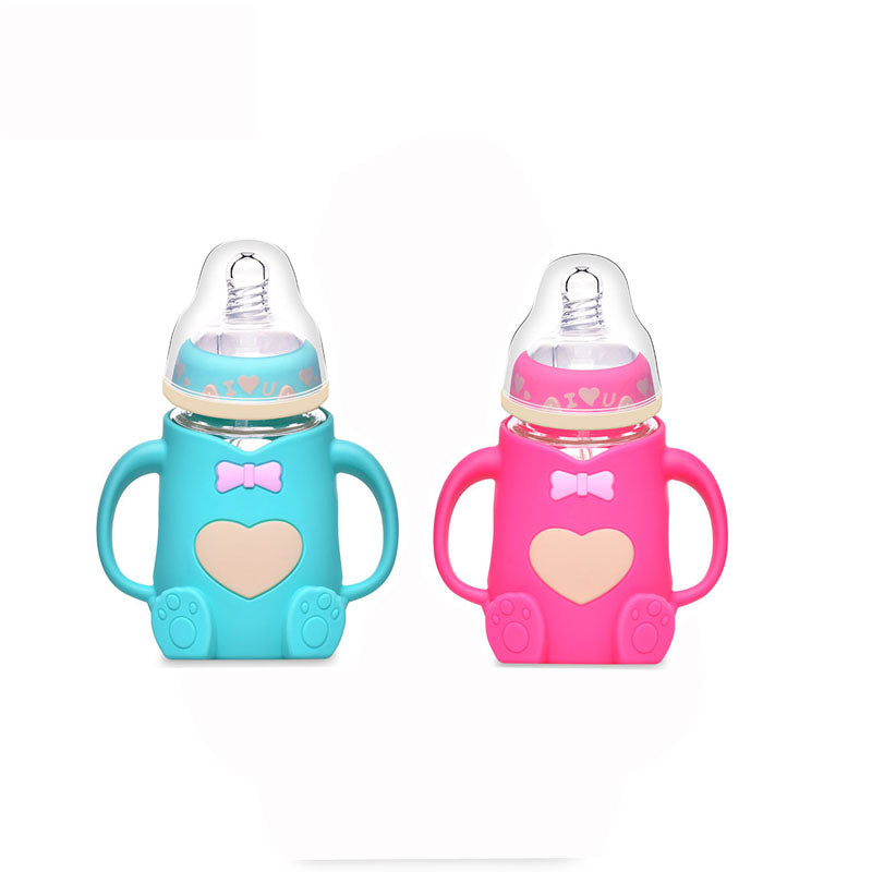 NO TO PLASTIC Baby Feeding Glass Bottle- 2 Pack
