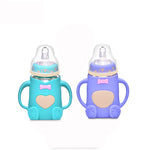 Non-toxic, Anti-Bacterial Baby Feeding Glass Milk Bottle- 2Pack