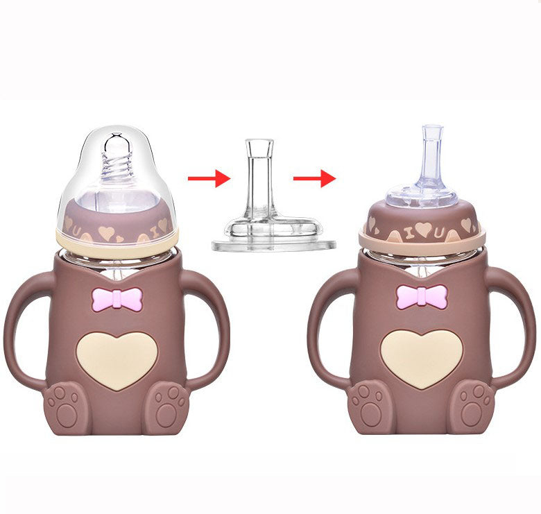 BPA Free Baby Feeding Glass Nipples( 3-6 Months)- 2Pack