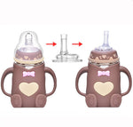 BPA Free Baby Feeding Glass Nipples( 3-6 Months)- 2Pack