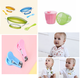 1 Set of baby Necessities 2 Milk Powder Container  and 2 Feeding Bowl With Spoon