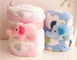 Swaddle Your Baby With Soft Fleece Baby Blanket- Pack of 2 Blue & Pink